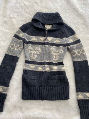 Vintage TNA Aritzia Y2K Wool Zip Up